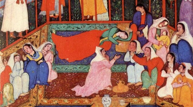 A MINIATURE FROM JAHANGEER ALBUM IN BASTAN MUSEUM; DIFFERENT PERCEPTIONS RUBY LAL AND CHUGHTAI MUSEUM.